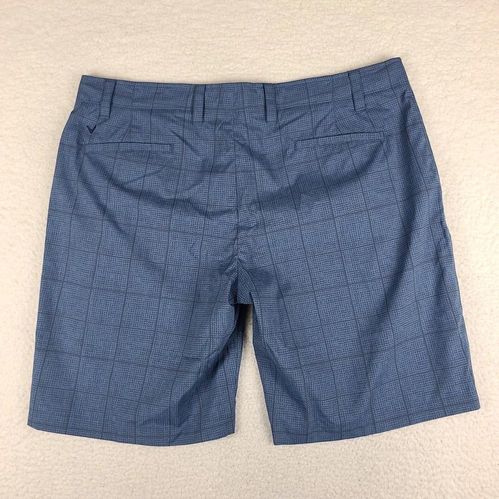 Callaway Shorts Mens 40 Blue Plaid 10